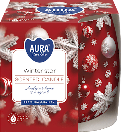 Świeca zapachowa w szkle Winter Star AURA