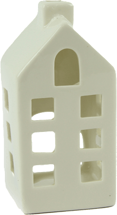 Domek lampion, biały, 14 cm HANMAR