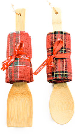 Mestolo con canovaccio natalizio assort. m HOME