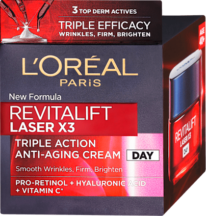 Denný krém proti starnutiu pleti Revitalift Laser X3 L'ORÉAL PARiS REVITALIFT