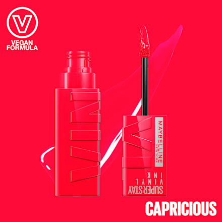 tekutá rtěnka SuperStay Vinyl Ink 45 Capricious MAYBELLINE NEW YORK