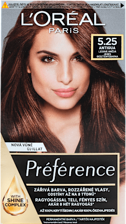 barva na vlasy Préférence 5.25 Antigua ledová hnědá L'ORÉAL PARiS PRÉFÉRENCE