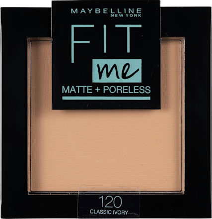pudr Fit Me Matte + Poreless 120 Classic Ivory MAYBELLINE NEW YORK