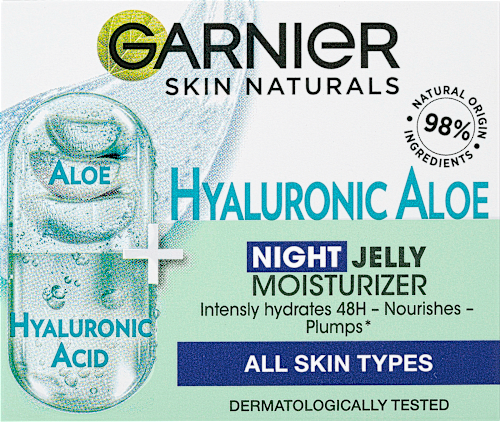 hydratační pleťový noční gel Hyaluronic Aloe Jelly GARNIER SKIN NATURALS