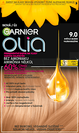 barva na vlasy světlá blond 9.0 GARNIER olia