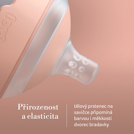 set lahev MAMMAFEEL 150ml 0m+ a PRIME dudlík 0-6m Blush LOVI