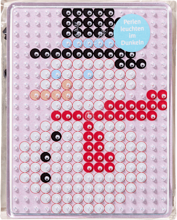 Bügelperlen leuchtend SauBär