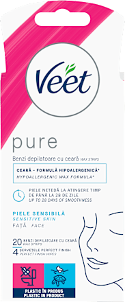 Pure trake za depilaciju lica Veet