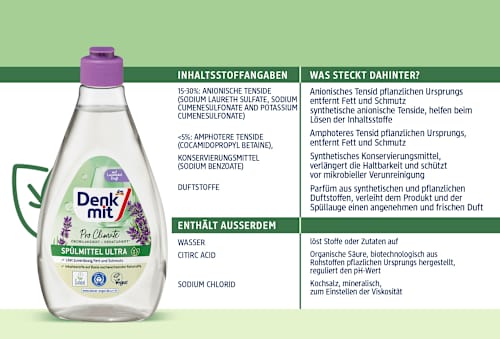 Detergent za ročno pomivanje posode Ultra Pro Climate Lavendel Denkmit
