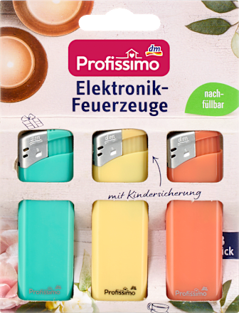 Elektronik-Feuerzeuge sortiert Profissimo