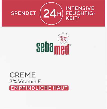 Gesichtscreme mit 2% Vitamin E sebamed
