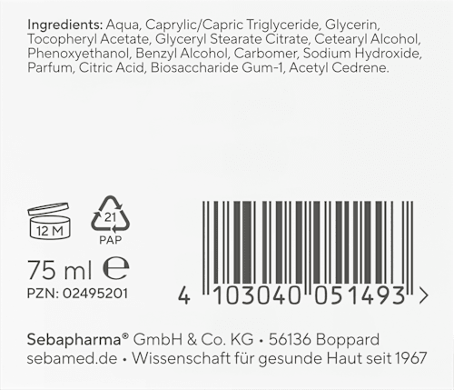Gesichtscreme mit 2% Vitamin E sebamed