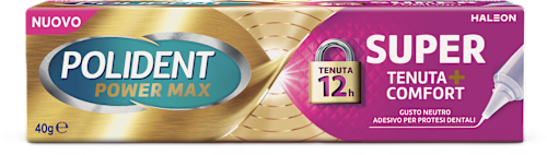Crema adesiva Power Max Super Tenuta & Comfort Polident