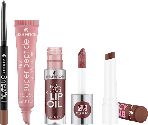 Geschenkset Toffee Talk Brown Lip 4 tlg essence