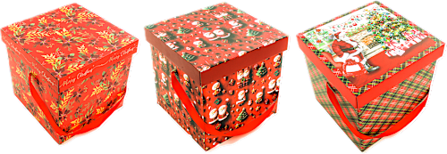 Scatola natalizia assort. m HOME