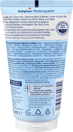 Creme Wind & Wetter sensitive babylove
