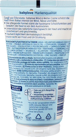 Creme Wind & Wetter sensitive babylove