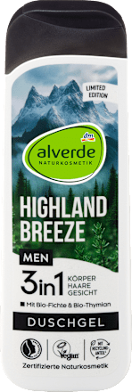 Duschgel 3in1 Highland Breeze alverde MEN