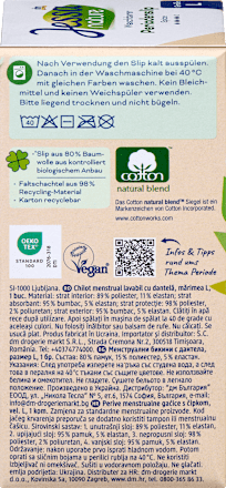 nature menstrualne perive gaćice s čipkom, veličina L – crna  Jessa