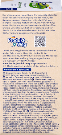 Menstrualne perive gaćice s čipkom nature, veličina S – crna  Jessa
