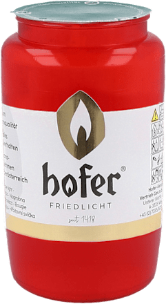 Grablicht Kompositions-Öl-Licht Nr. 3 rot hofer