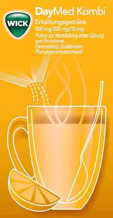 WICK DayMed Kombi Erkältungsgetränk Paracetamol 500 mg/ Guaifenesin 200 mg/ Phenylephrin HCl 10 mg Beutel WICK