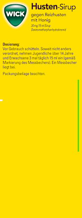 WICK Husten-Sirup gegen Reizhusten mit Honig 20 mg/15 ml WICK