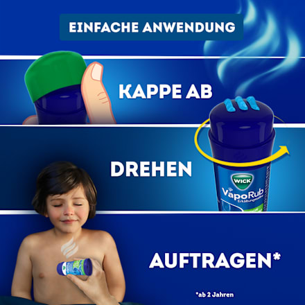 Wick VapoRub Erkältungssalbe mit Applikator WICK