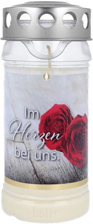 Grablicht Premium 5 Tage "Im Herzen bei uns" hofer