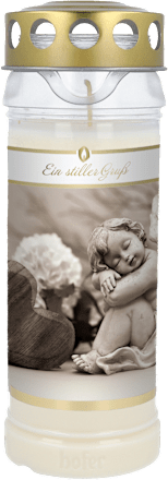 Grablicht Premium 7 Tage "Ein stiller Gruß" hofer