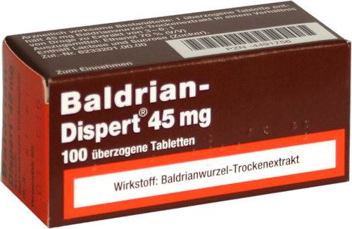Baldrian-Dispert 45 mg  Baldrianwurzel-Trockenextrakt überzogene Tabletten Baldrian-Dispert