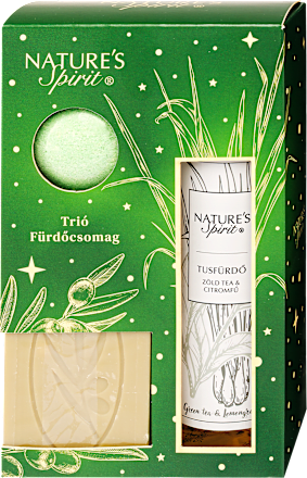 Tusfürdő, fürdőbomba, szappan ajándékcsomag nature's spirit