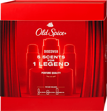 Tusfürdő, deo spray és deo stift válogatás ajándékcsomag Old Spice