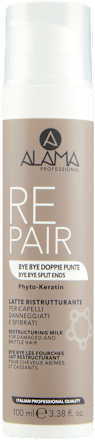 Latte ristrutturante Repair bye bye doppie punte capelli daneggiati e sfibrati ALAMA PROFESSIONAL