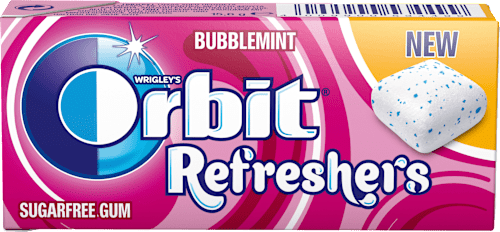 Orbit Refreshers žvakače gume Bubblemint Flavour Orbit