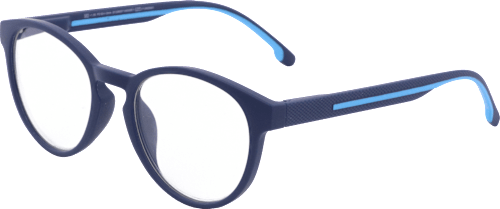 Fertig-Lesebrille dunkelblau +3,00 Visiomax