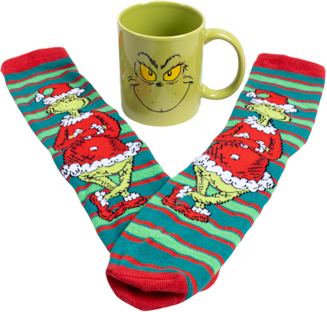 Set tazza e calzini GRINCH Virca