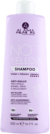 Shampoo No-yellow per capelli biondi, grigi e decolorati ALAMA PROFESSIONAL