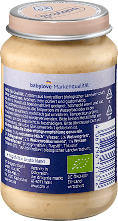 Abendbrei Grießbrei Pur ab dem 5. Monat babylove