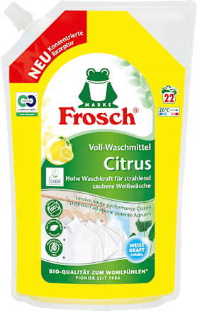 Vollwaschmittel flüssig Citrus Frosch