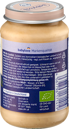 Abendbrei Milchreis pur ab dem 8. Monat babylove