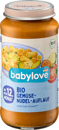 Menü Gemüse Nudelauflauf ab dem 12 Monat babylove