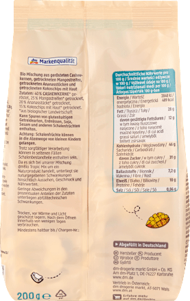 Nuss- & Trockenfrüchtemischung Tropic Mix dmBio