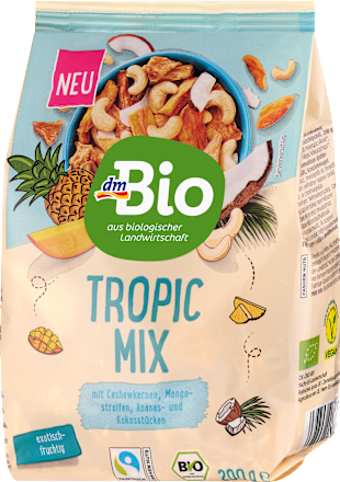 Bio trópusi mix, kesudió és aszalt egzotikus gyümölcsök keveréke dmBio