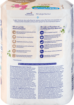 Hlačne plenice maxi 4, 9–15 kg babylove nature