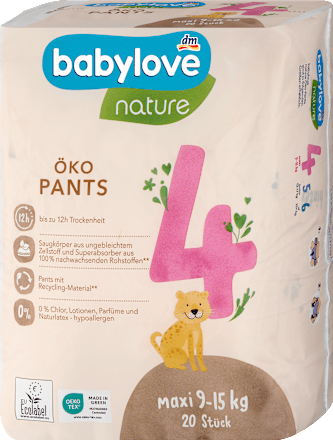 Гащички nature Maxi , размер 4, 9-15kg babylove