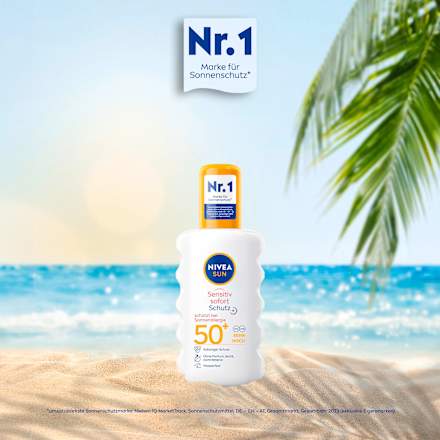 Sonnenspray sensitiv sofort Schutz, LSF 50+ NIVEA SUN
