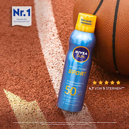 Sonnenspray Aerosol UV Dry Protect Sport, LSF 50 NIVEA SUN