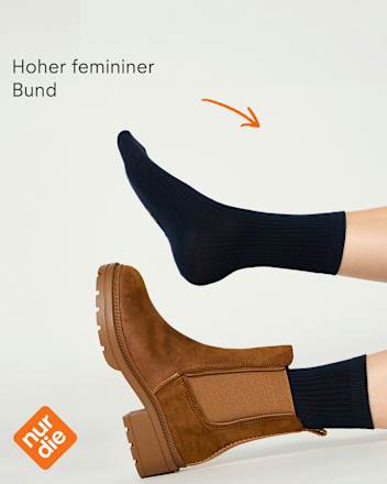 Socken mit Ripp-Optik & Modal, schwarz + rosa Gr. 39-42 nur die