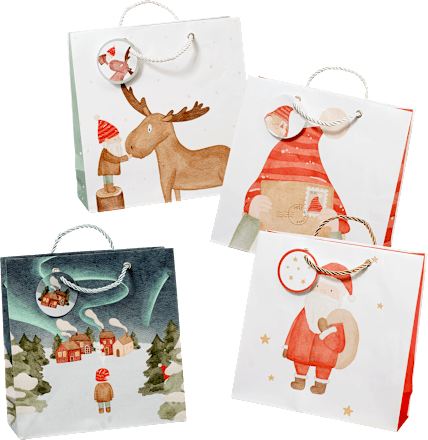 Geschenktasche, Wichtel Lykke, midi, quadratisch Profissimo